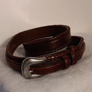 Resistol Full Grain Brown Leather Men's Belt
